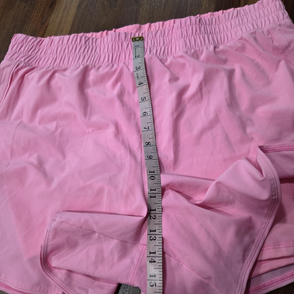 Avia Pink Women's Athletic Elastic-Waist Running Short With Bike Short Liner XXL - Picture 8 of 9